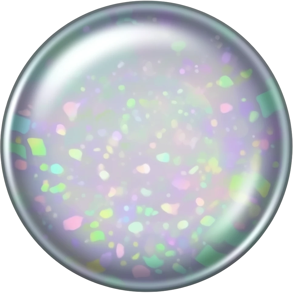 iridescent rainbow opal with flecks emoji
