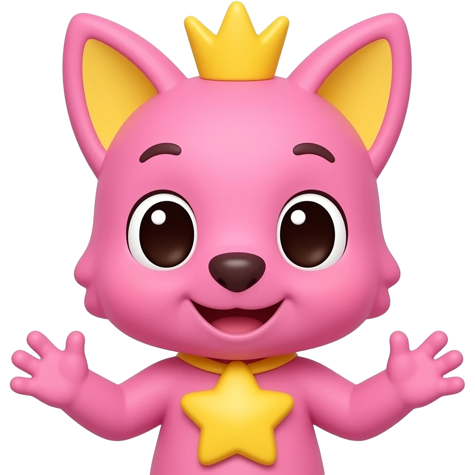 Pinkfong is a newborn emoji