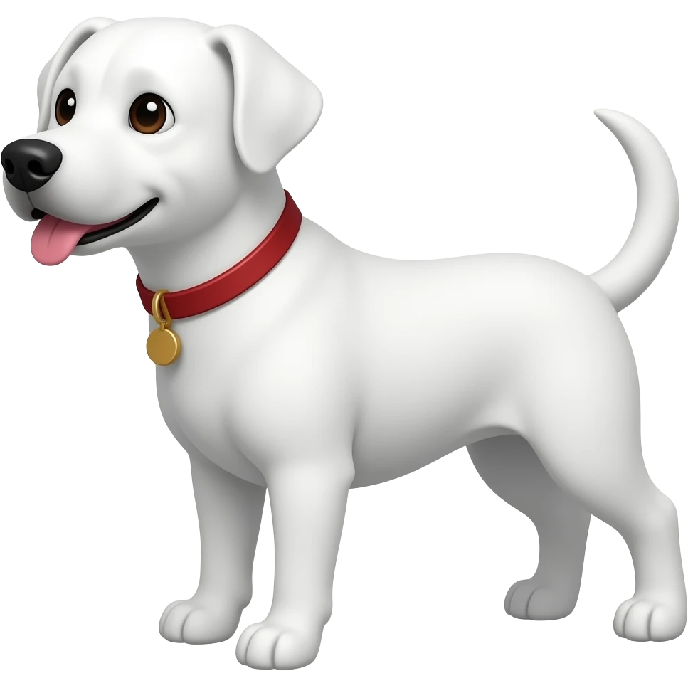 Beyaz  köpek emoji