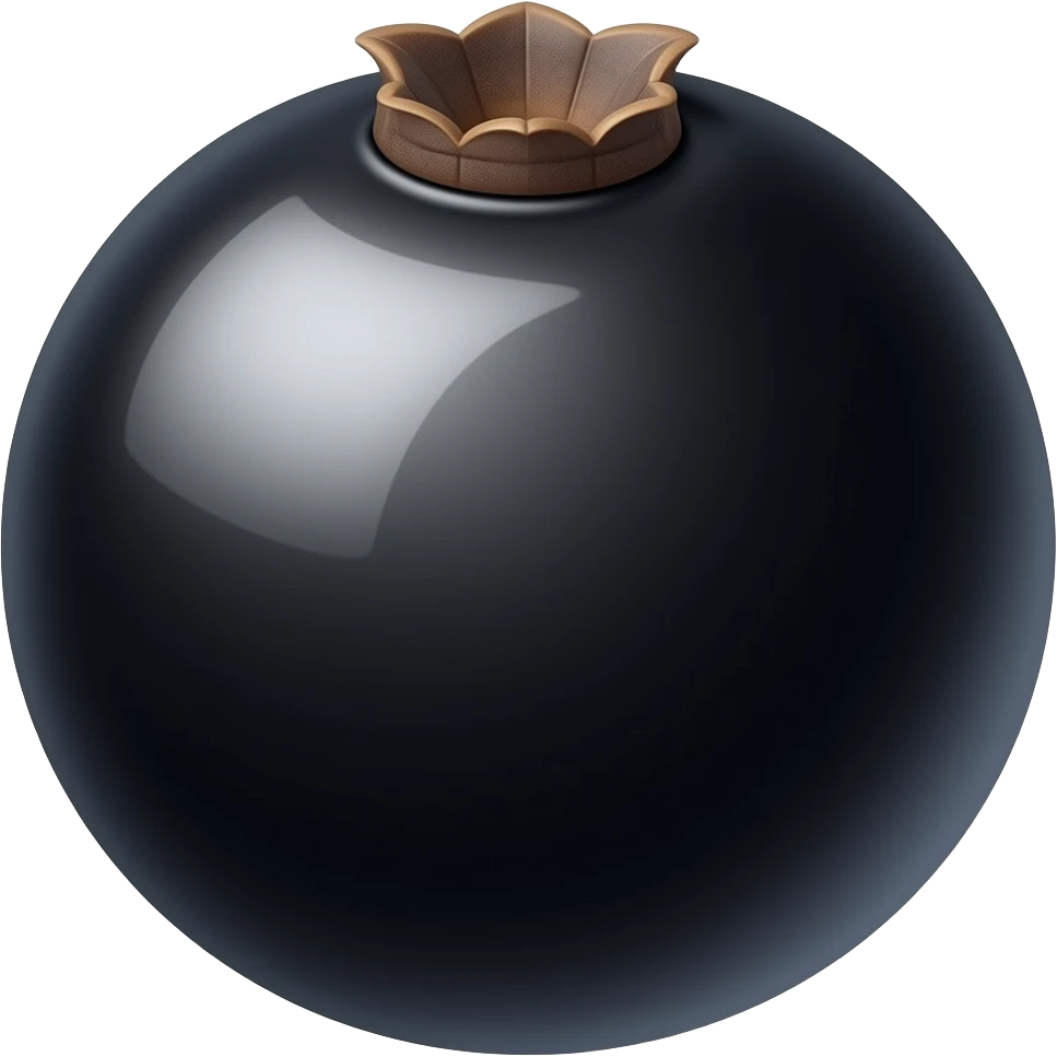Black currant fruit emoji