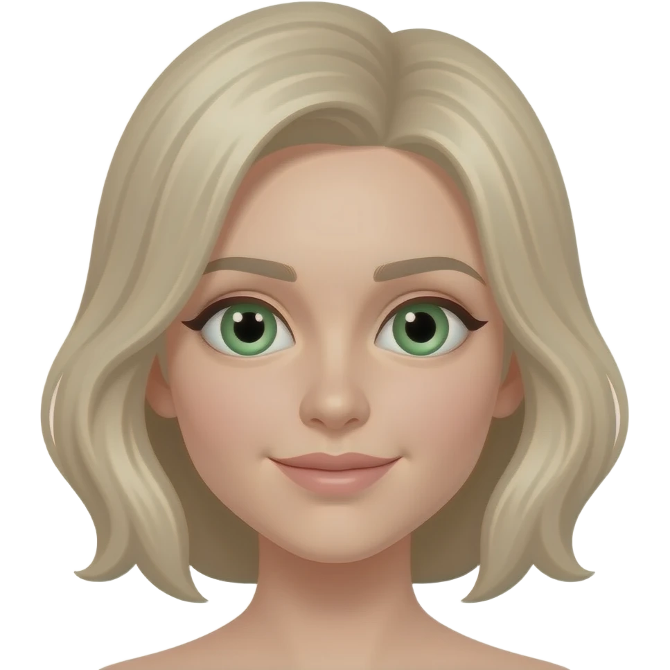 Make with green eyes and lighter hair emoji