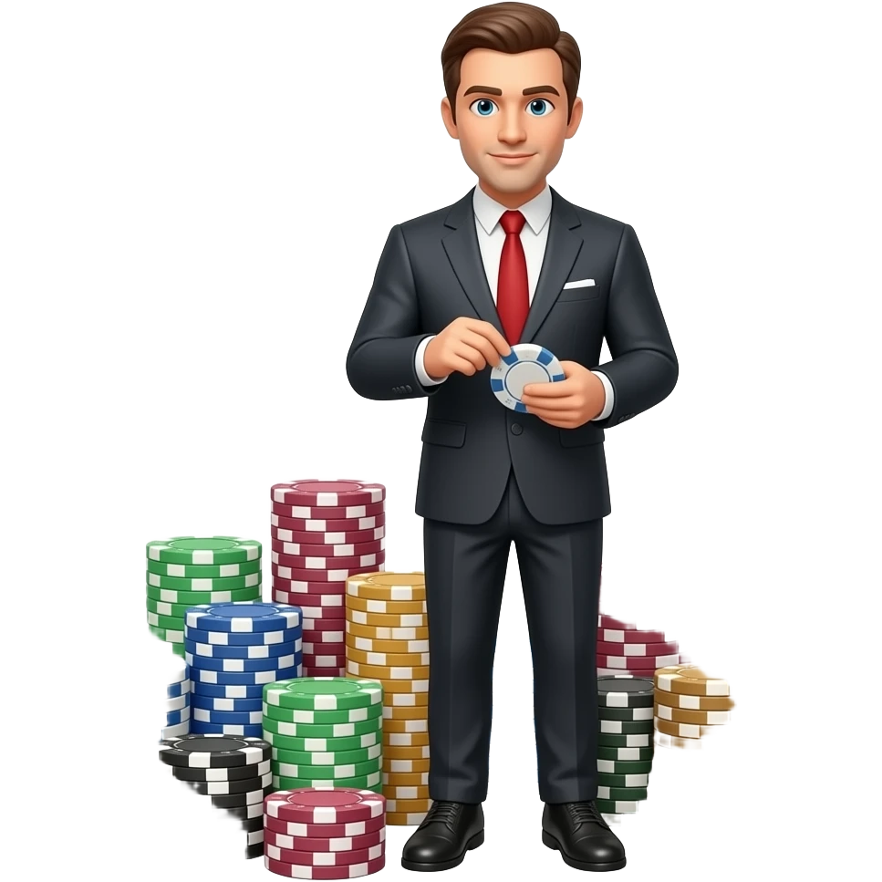 gambling  chip check emoji