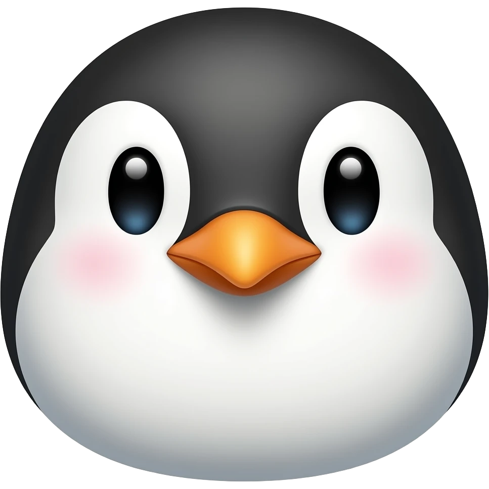 펭귄 머리 emoji