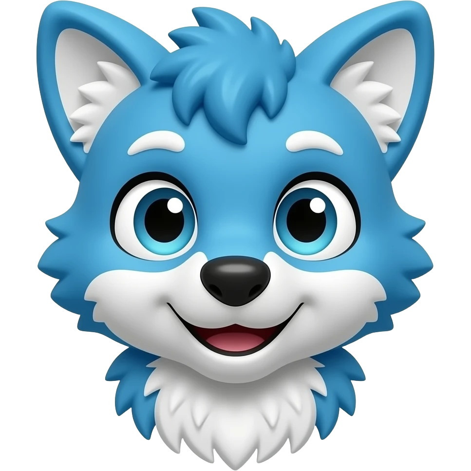 blue fursuit emoji