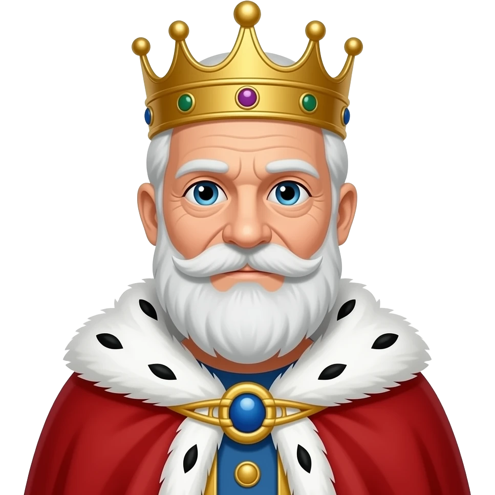 Elderly king emoji