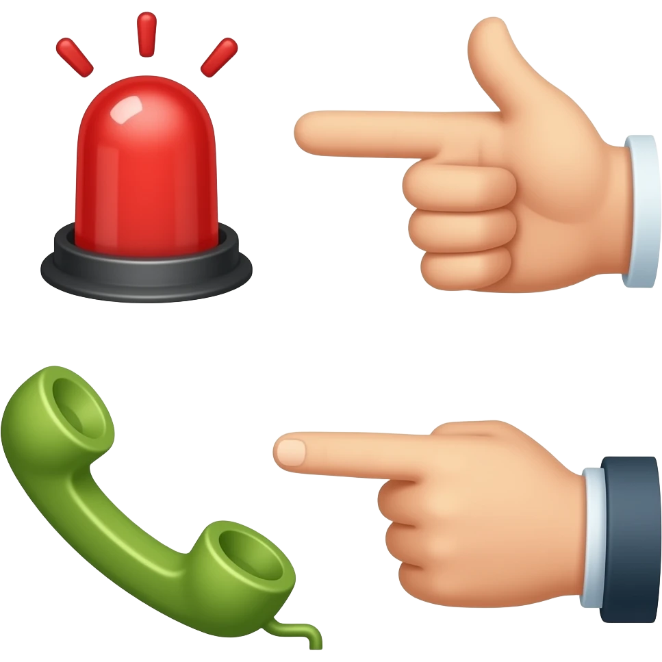 🫸🏻🚨☎️🫷🏻 emoji