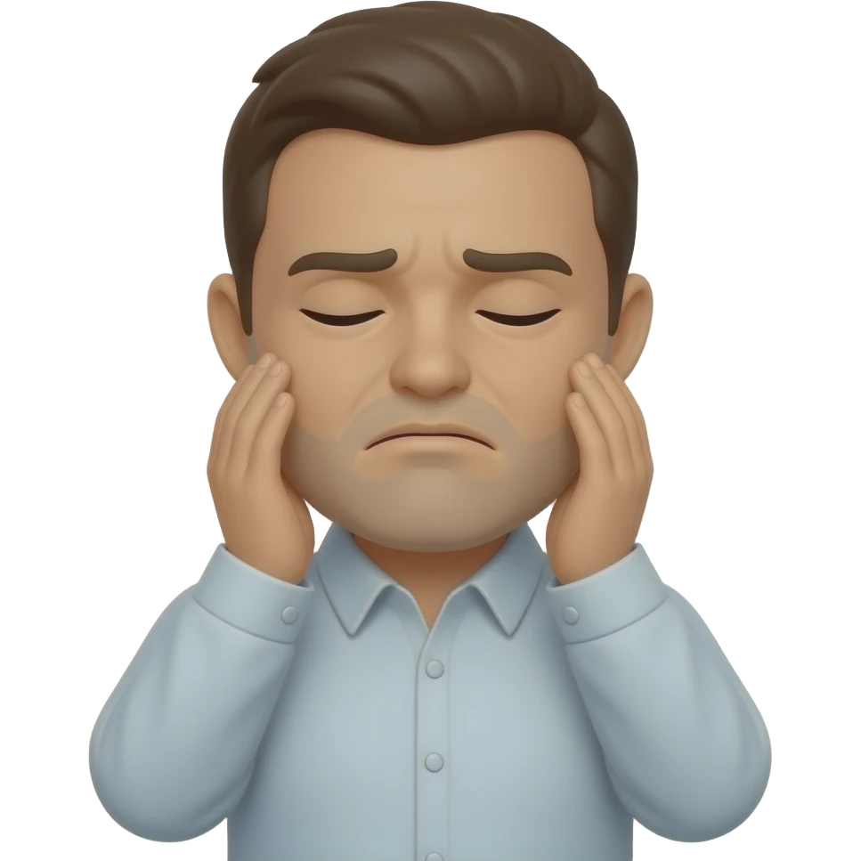 Please pleading 3D emoji
