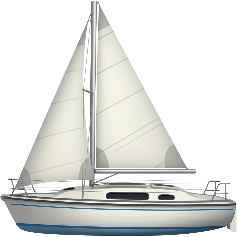 sailing dinghy with trapeze emoji