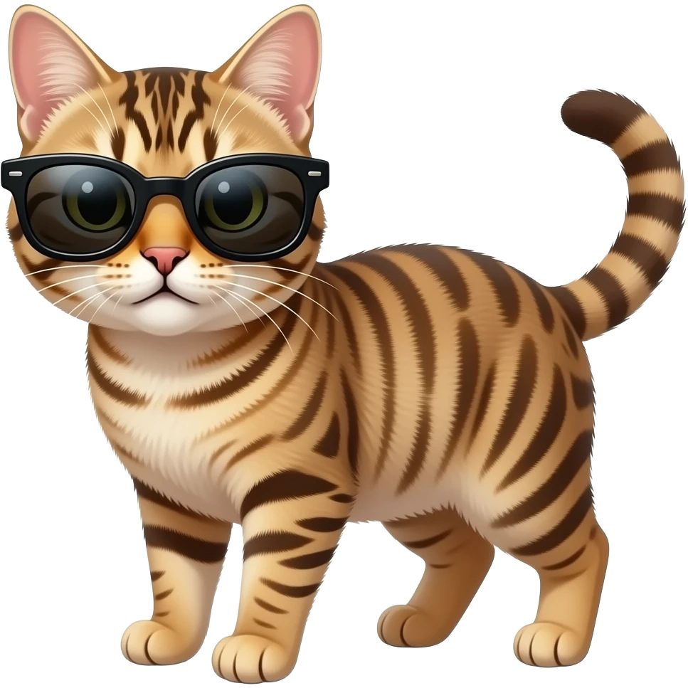Cat wearing sunglasses emoji