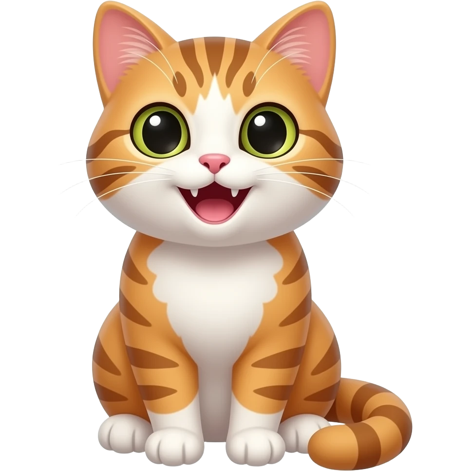 laghfing cute cat emoji