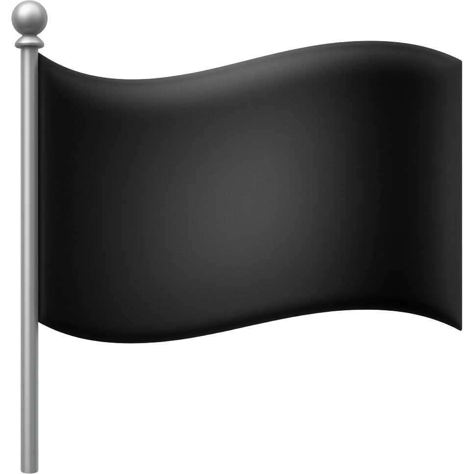 black flag emoji