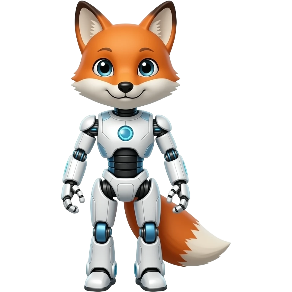 A humanoid robot fox emoji