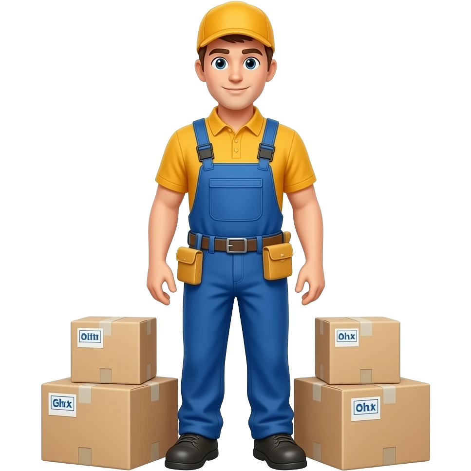 logistic worker full body emoji