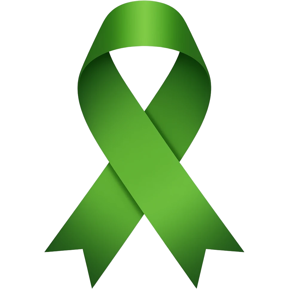 Green ribbon emoji