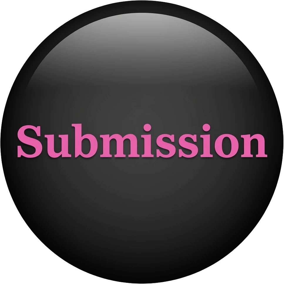 the words "Art of Submission" . pink letters on a black field emoji