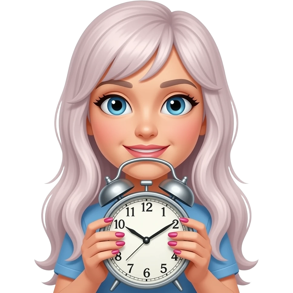 Clock it emoji with nails😝🤏🏼 emoji
