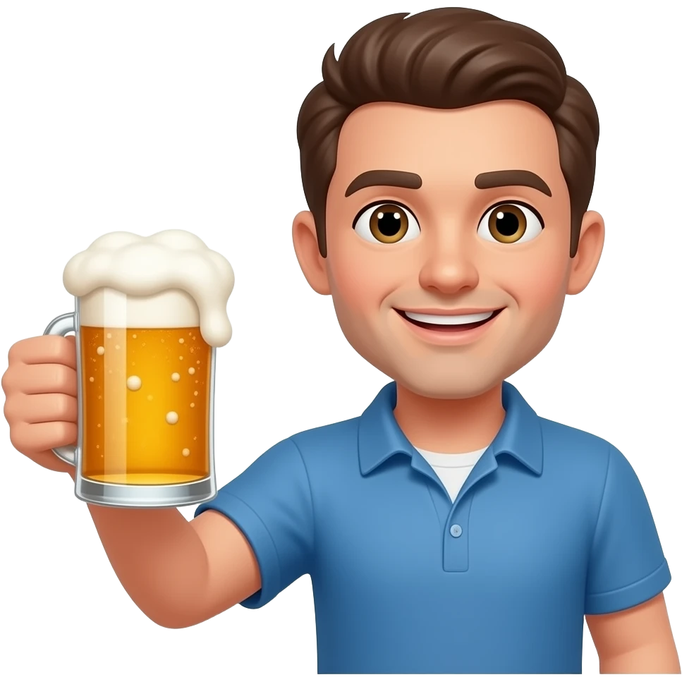 Make me cheers with a beer emoji