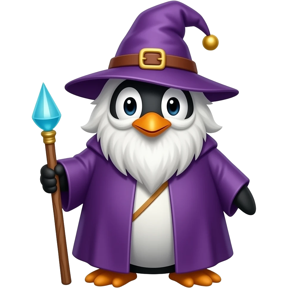 Penguin Wizard emoji