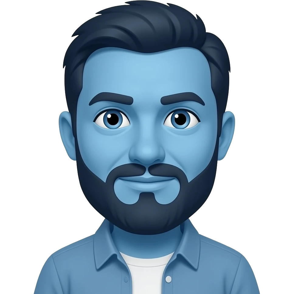 blue pd emoji