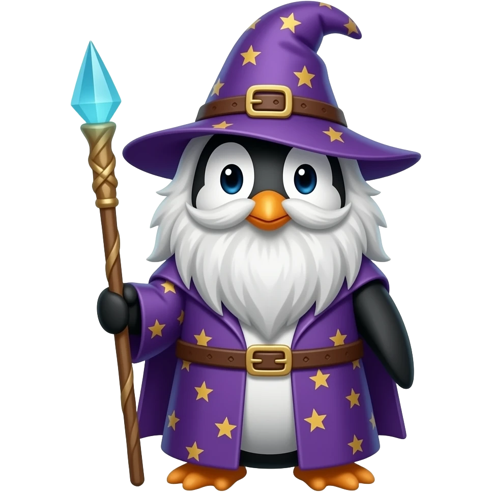 Penguin Wizard emoji