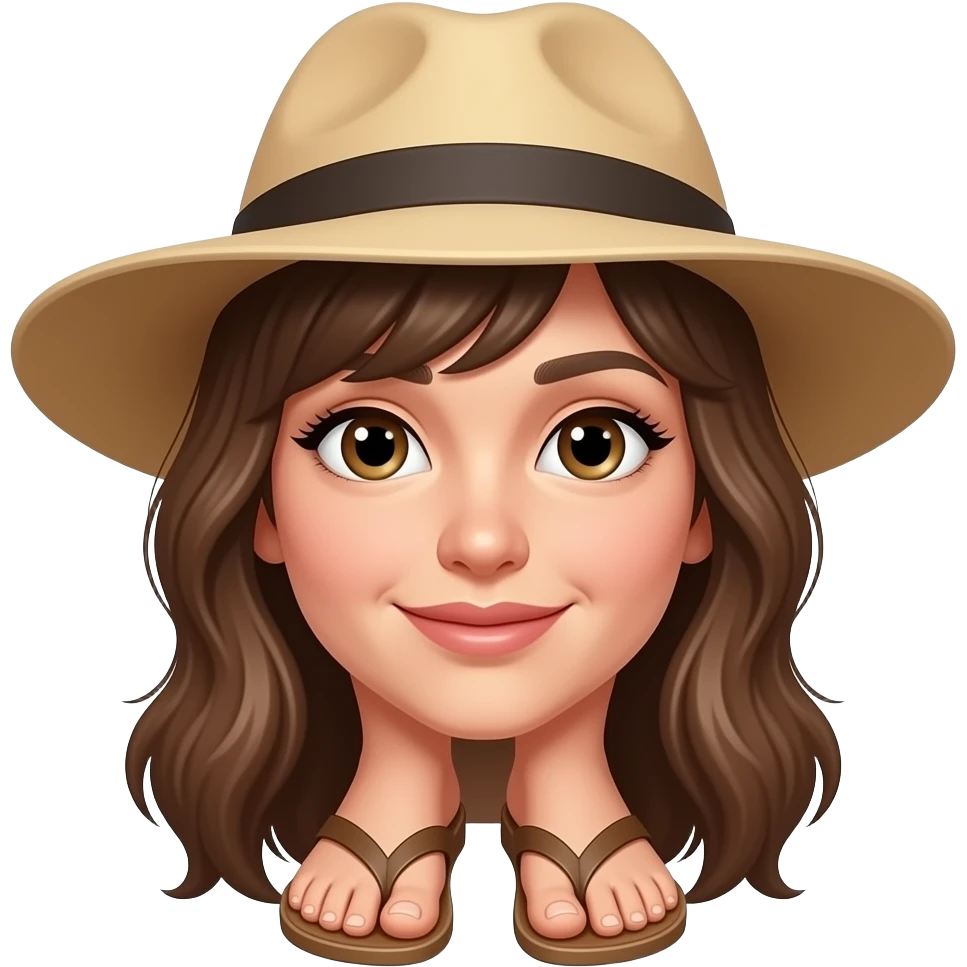 👩👒👡🦶🩴 emoji
