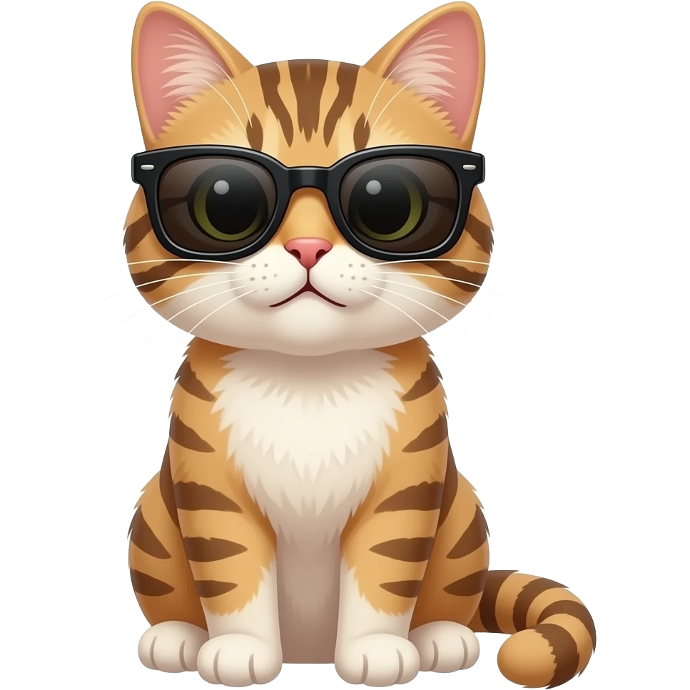 Cat wearing sunglasses emoji
