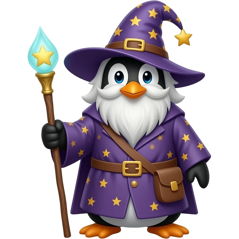 Penguin Wizard emoji
