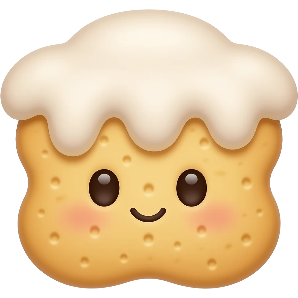 biscuit cute with cute eis emoji