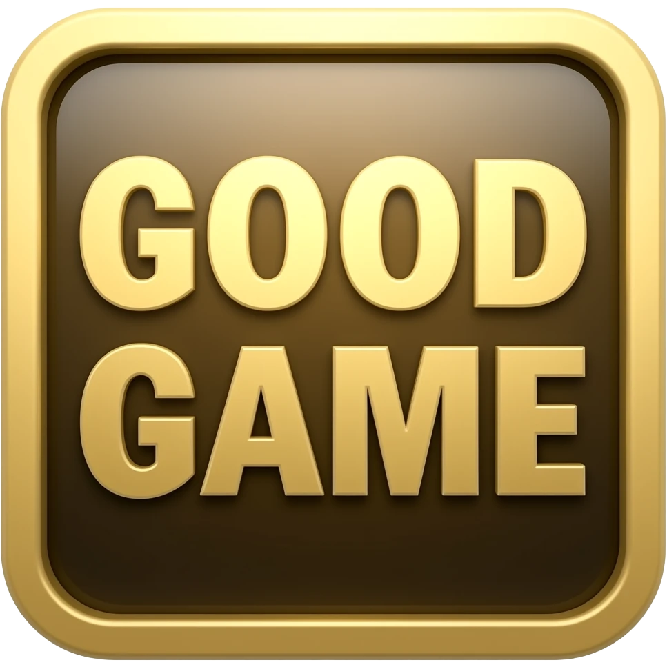Good Game doré emoji