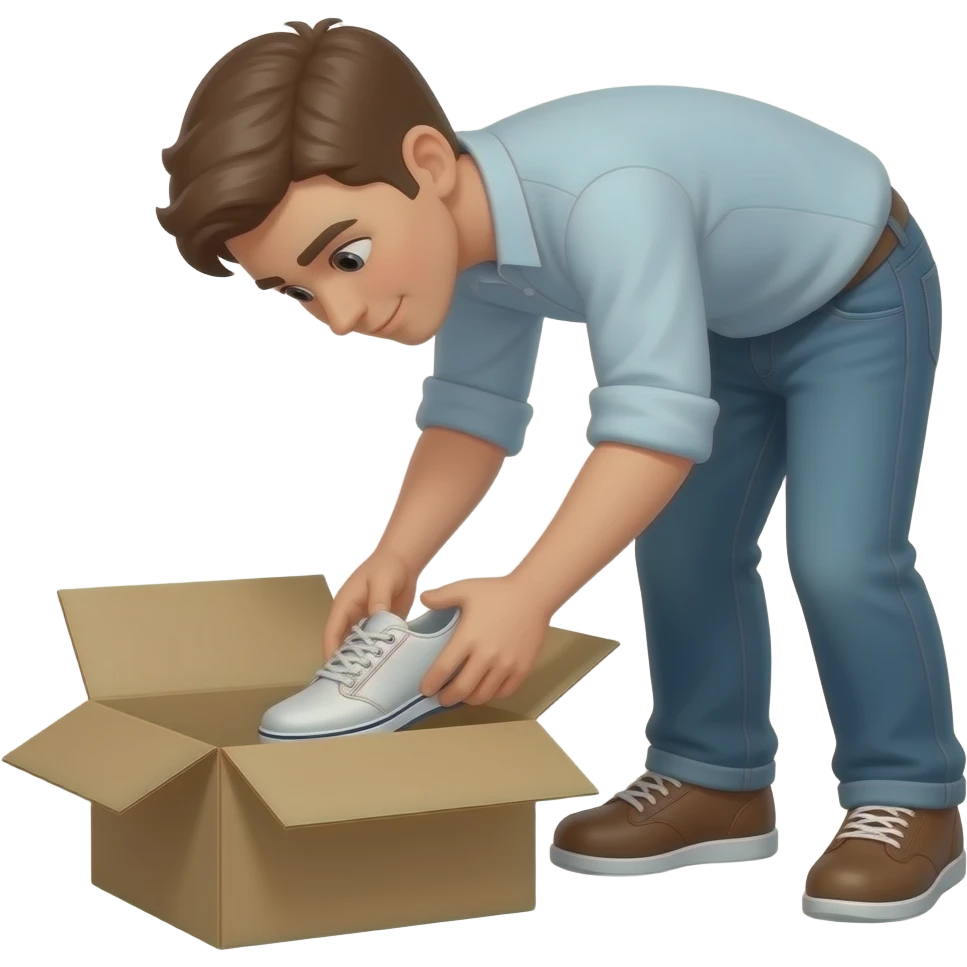 remove shoe box emoji