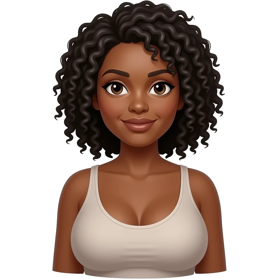 Huge set of African American big breast emoji