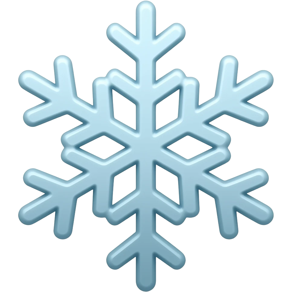 Snow emoji