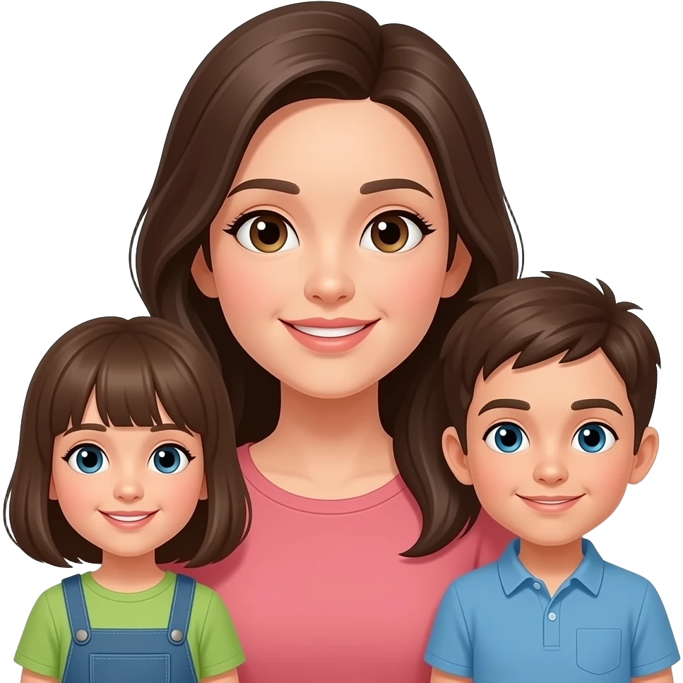 woman with children emoji
