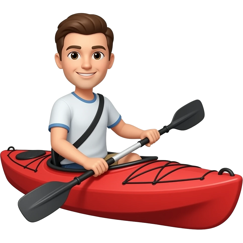 emoji person paddling a red kaykak from left to right emoji | AI Emoji ...