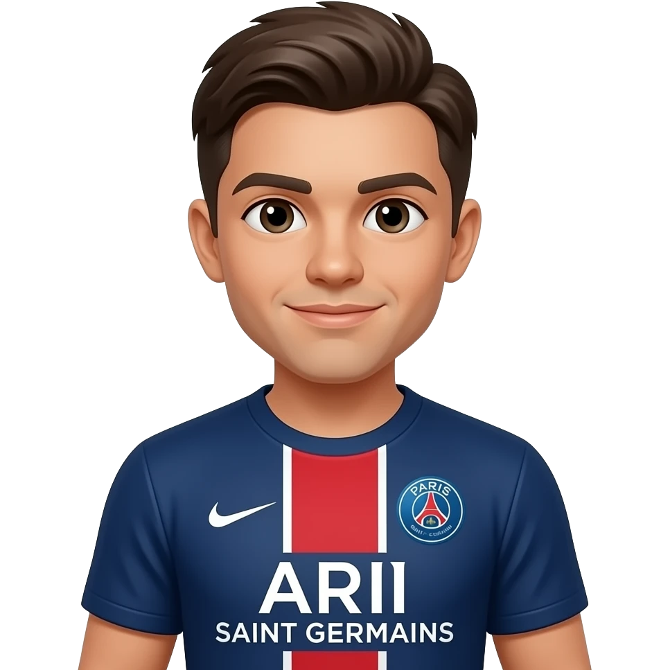 with Paris saint Germain Tshirt emoji