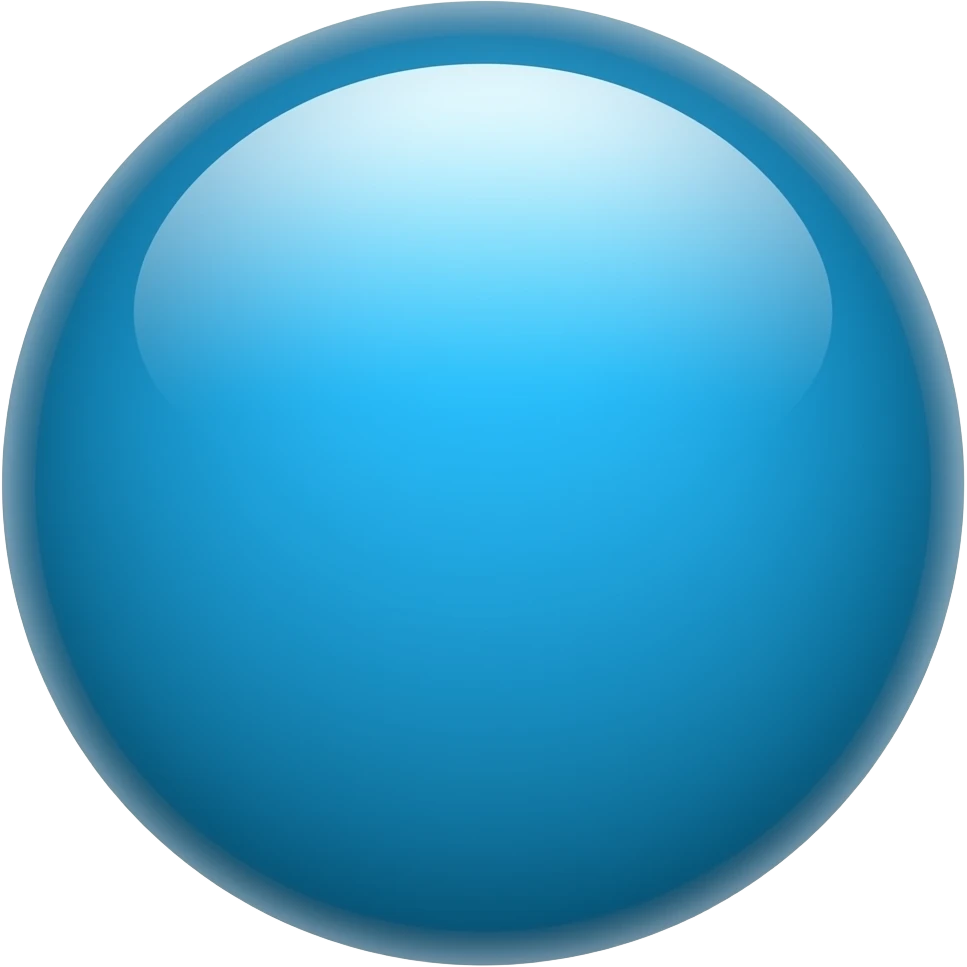 Verificación la bolita celeste emoji