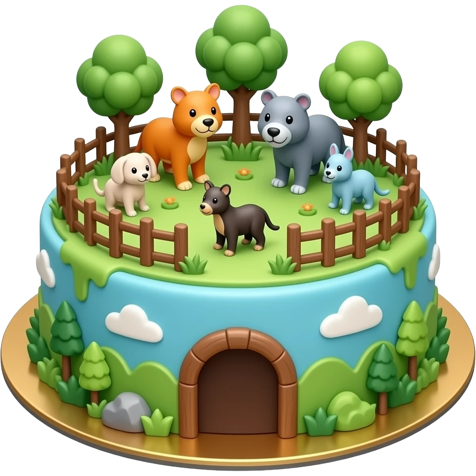 zoo cake emoji