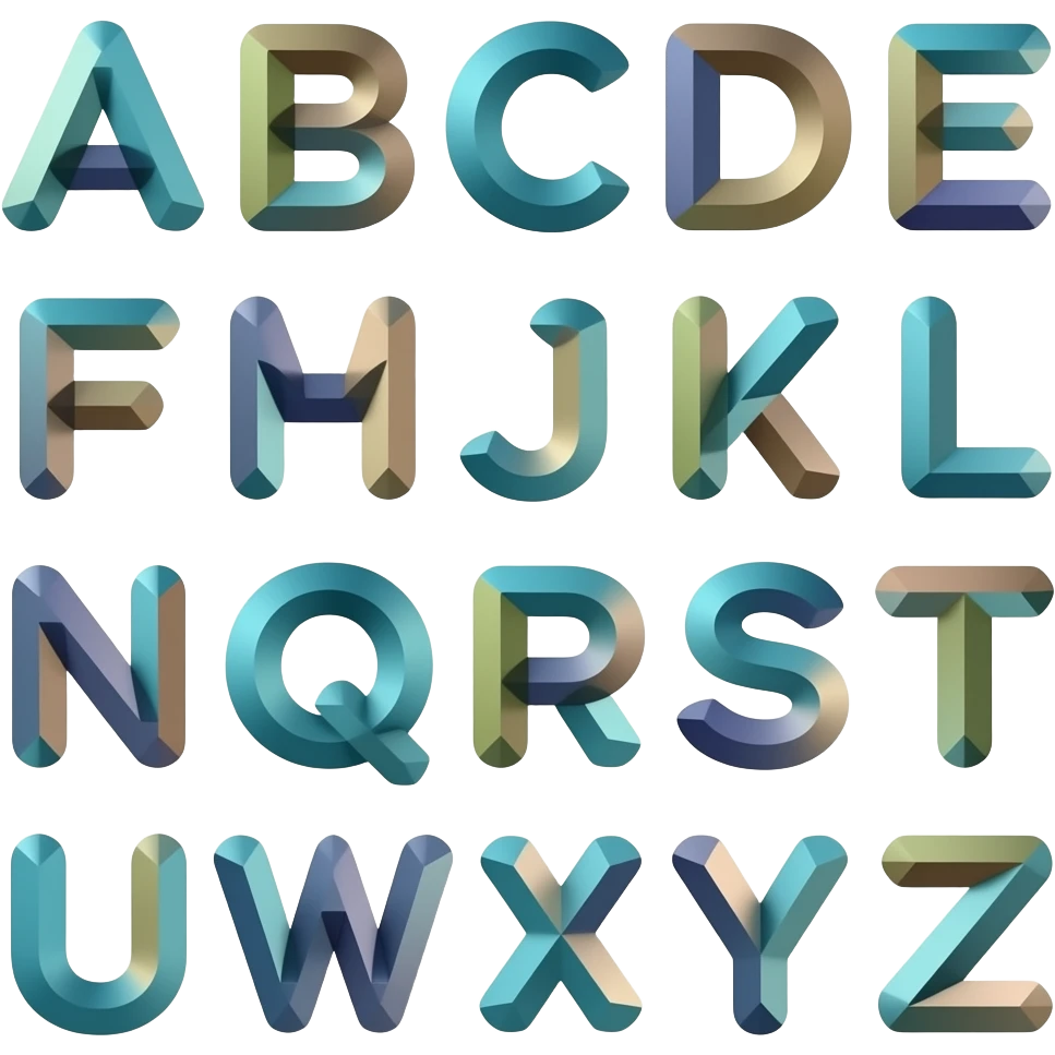 Alphabet transformation emoji