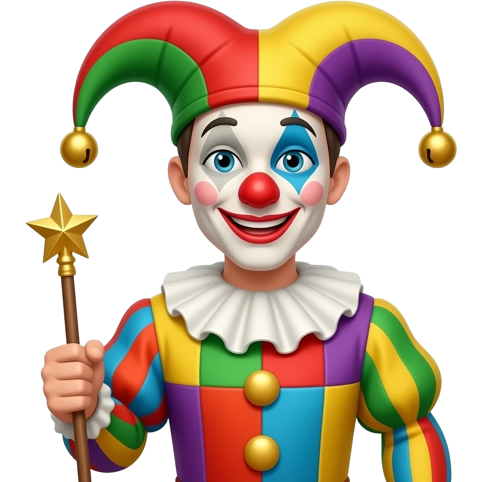 A jester emoji