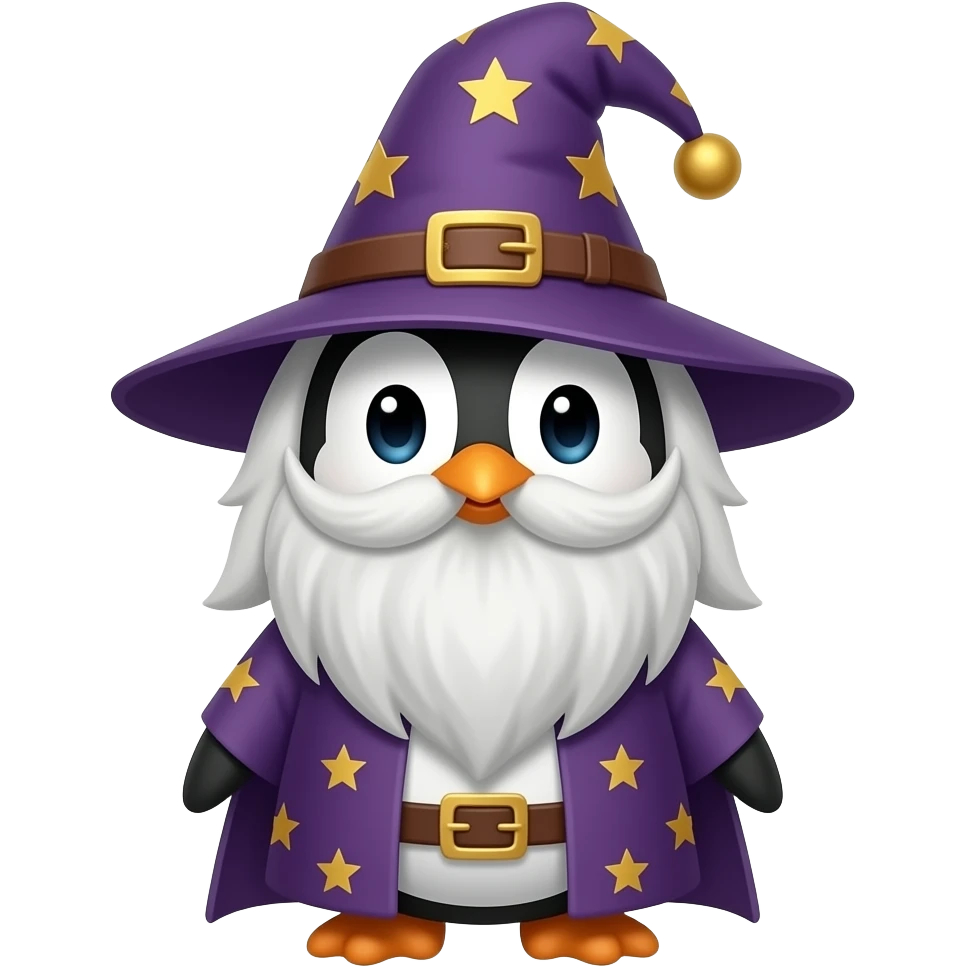 Penguin Wizard emoji