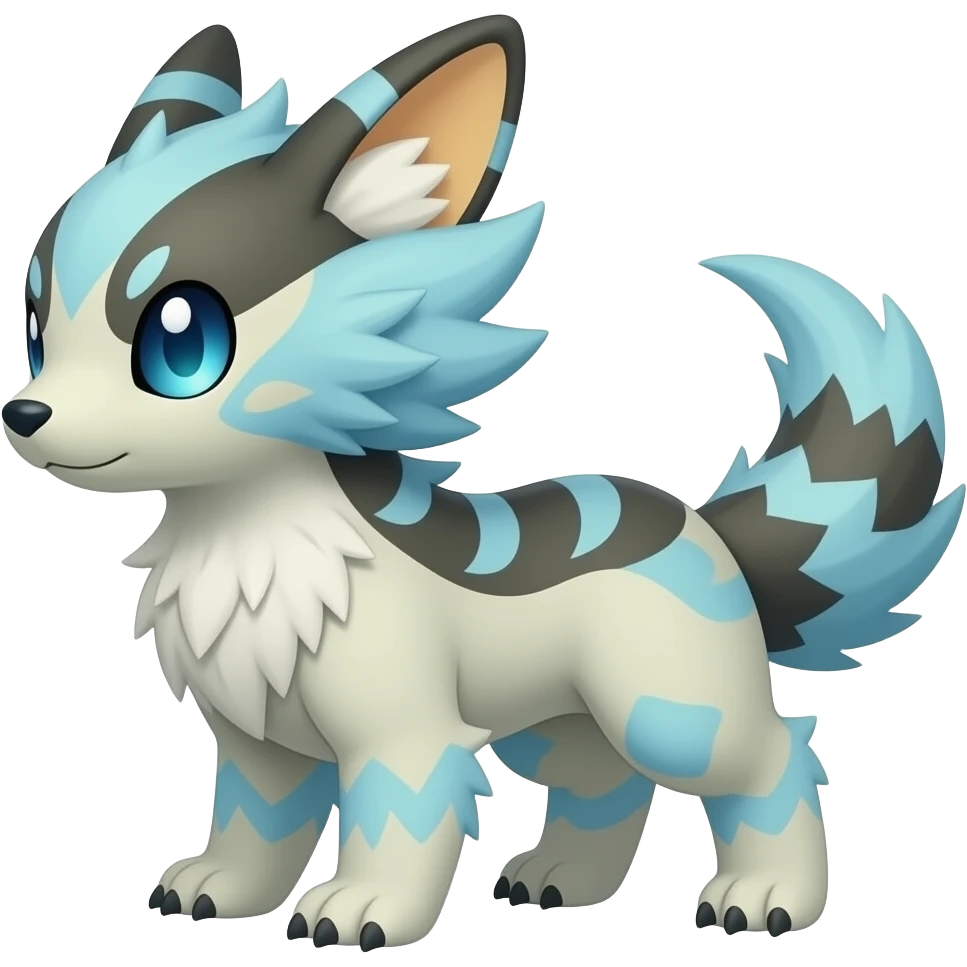 Meowstic-Minccino-Furret-Milotic-Exveemon-Digimon-hybrid emoji
