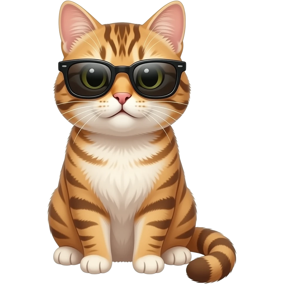 Cat wearing sunglasses emoji