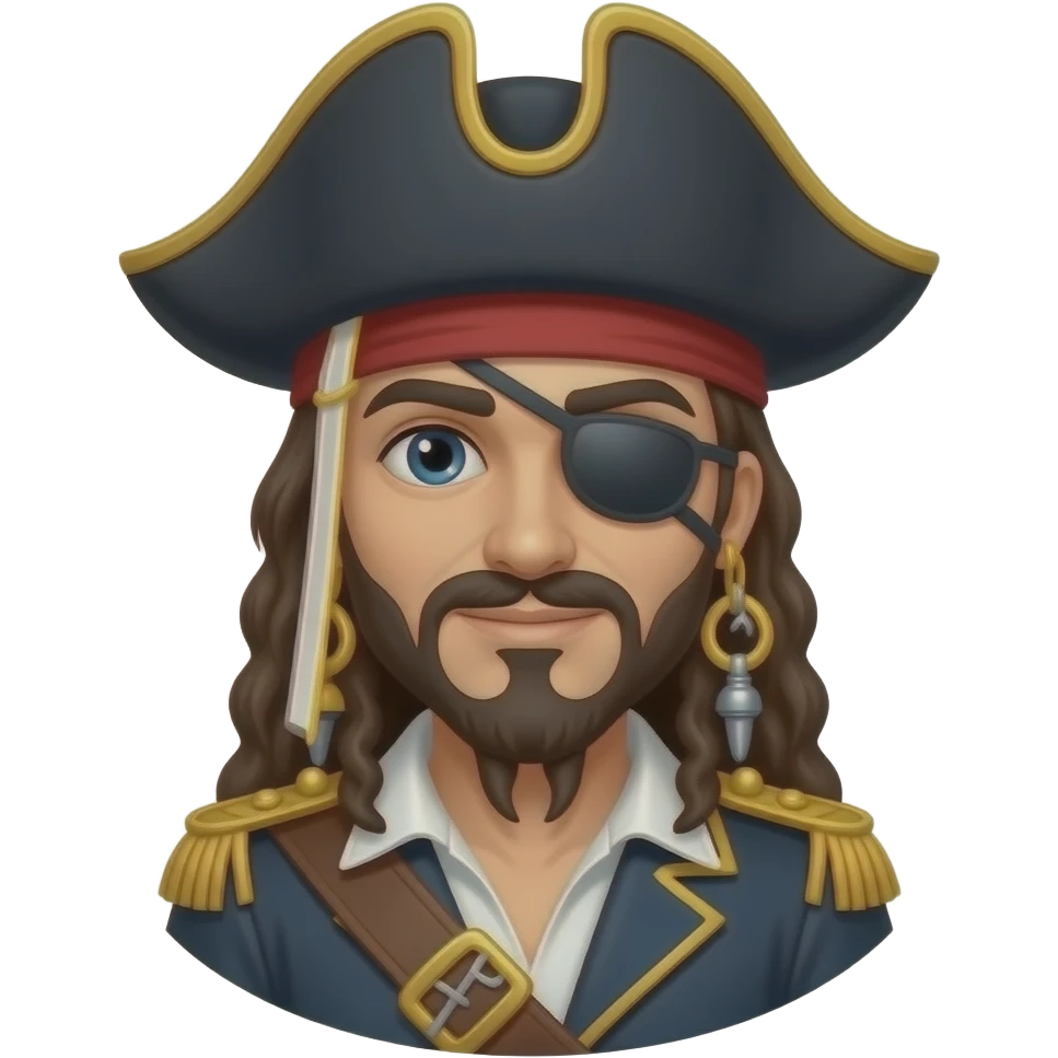 Pirate captain emoji