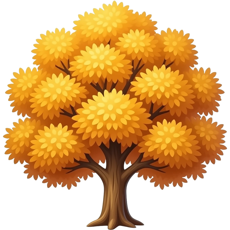 arbol en otoño emoji