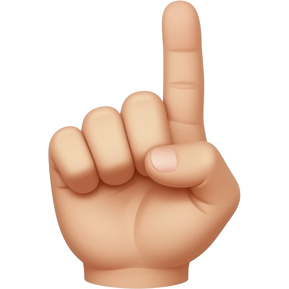 Mano de puño cerrada con solo el dedo chiquito levantado emoji