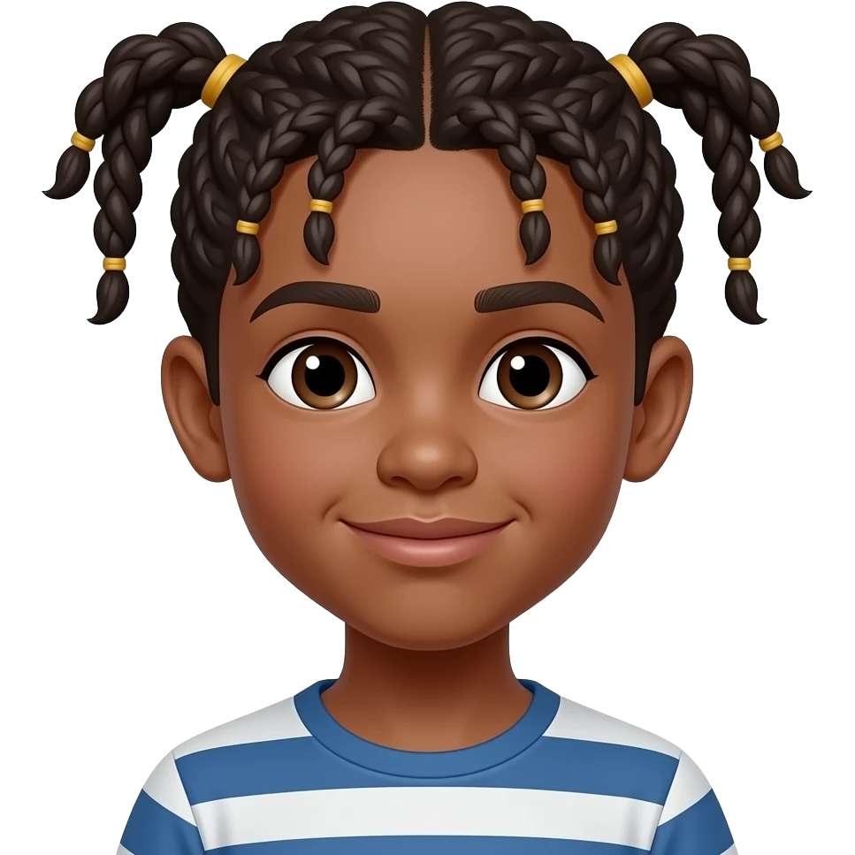 boy with braids emoji