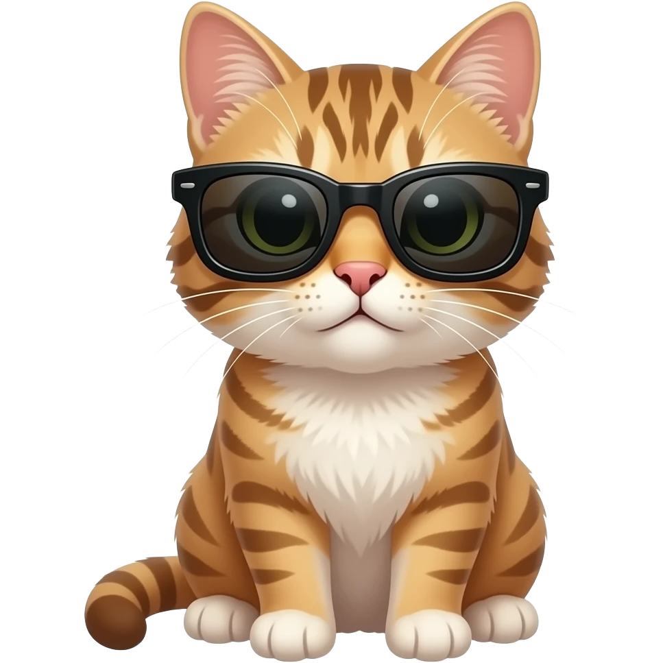 Cat wearing sunglasses emoji