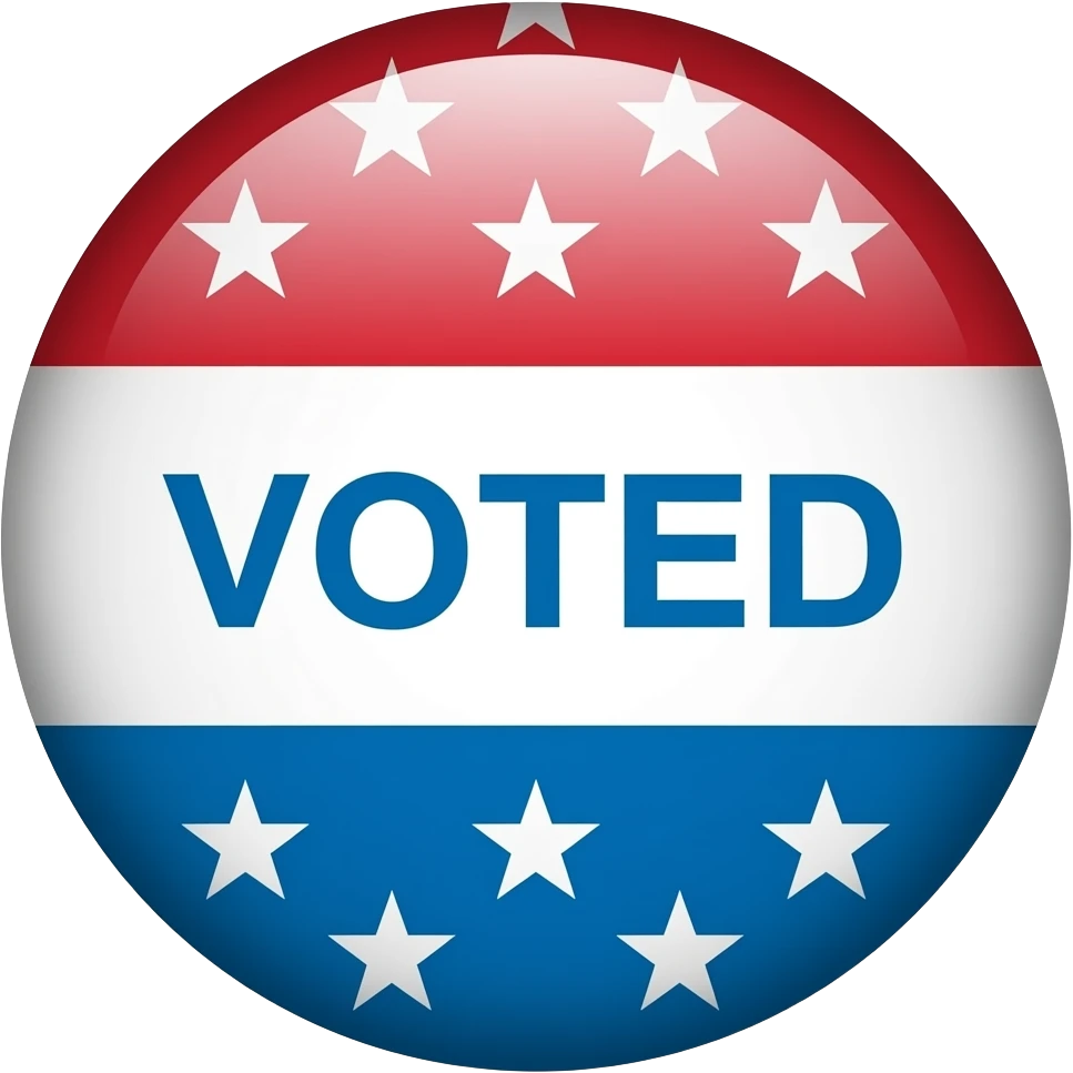 I voted button emoji