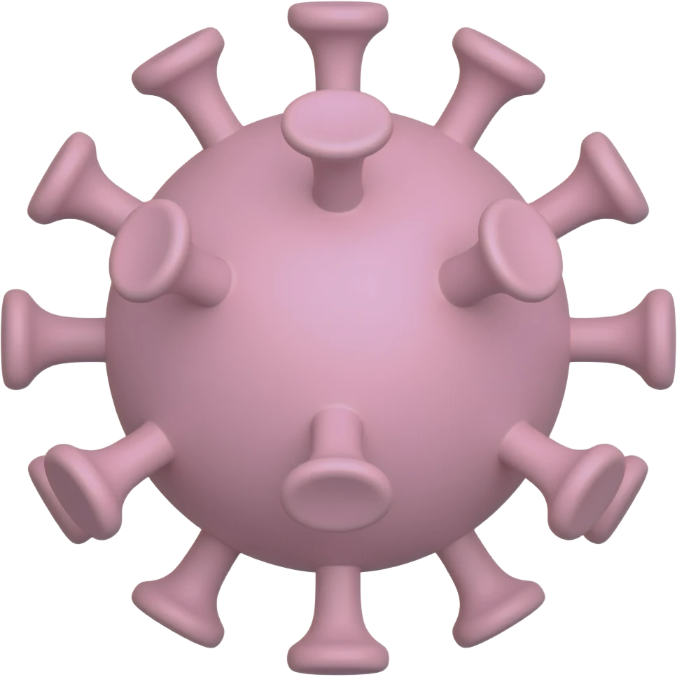 VIRUS PASTEL PINK COLOR emoji