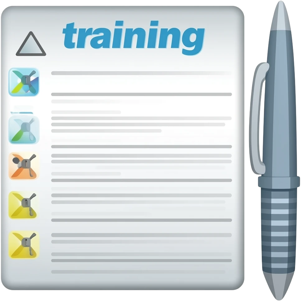 training sheet emoji